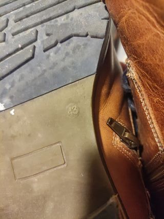 Botines piel marrón, interior lana 43 hombre