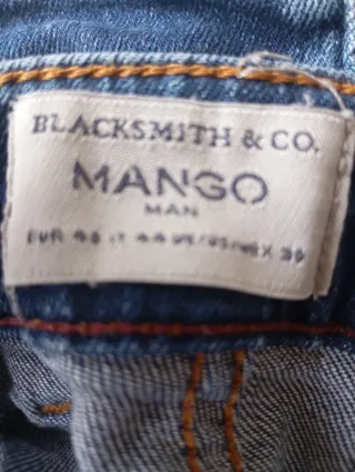 Vaqueros Mango Azules