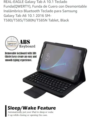Funda con teclado para tablet