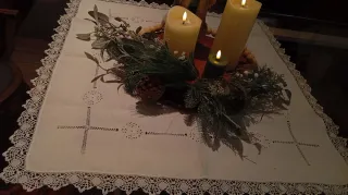 Mantelito lino antiguo.