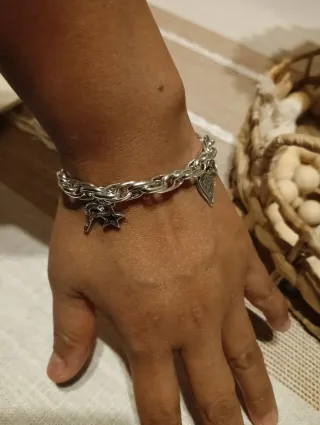 Pulsera Plata 925 con Dijes