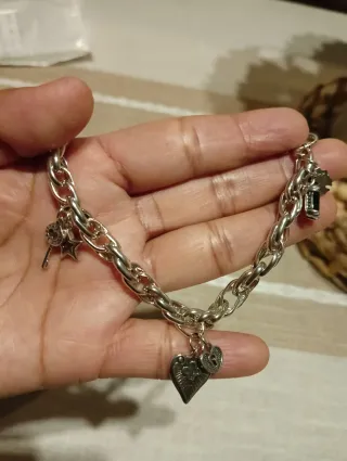 Pulsera Plata 925 con Dijes