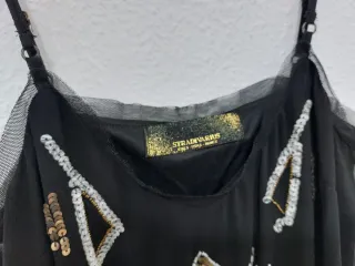 Vestido negro lentejuelas fiesta