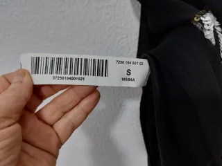 Vestido negro lentejuelas fiesta