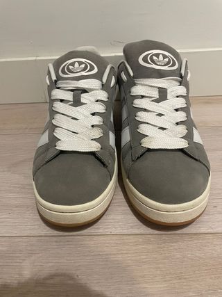 Zapatillas Adidas Campus Grises y Blancas