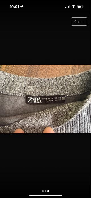 Sudadera gris crop top manga larga