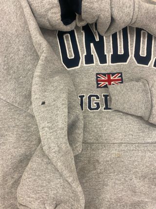 Sudadera London England Talla S Gris