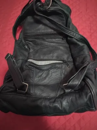 Zainetto in pelle nero