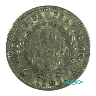 Moneda 20 Francos Oro 22K 6.4gr Napoleón