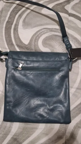 Borsello tracolla blu petrolio Linda nuovo