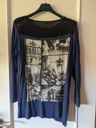 Camiseta Paris Manga Larga