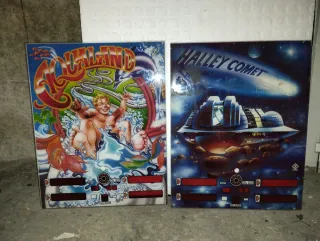Pantallas Pinball Aqualand y Halley Comet