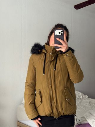 Abrigo de plumas Zara