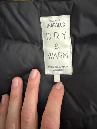 Abrigo de plumas Zara