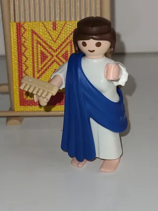 Lote 26. Playmobil Hilandera y Telar