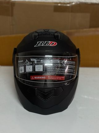 Casco Moto Modular Integral Negro Mate Talla M