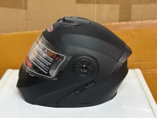 Casco Moto Modular Integral Negro Mate Talla M