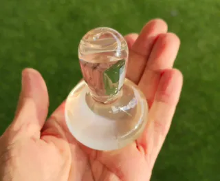 Mortero de cristal para pigmentos