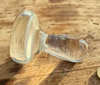 Mortero de cristal para pigmentos