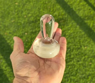 Mortero de cristal para pigmentos