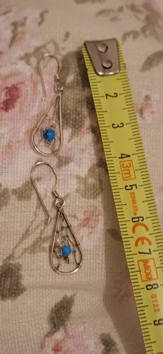 Orecchini argento e turchese