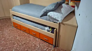 Cama nido 4 cajones.