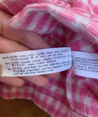 Blusa Zara a quadri rosa taglia M