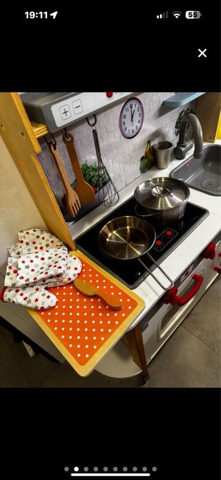 Piccola cucina in legno Lidl per bambini