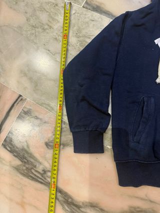 Sudadera niño azul con capucha