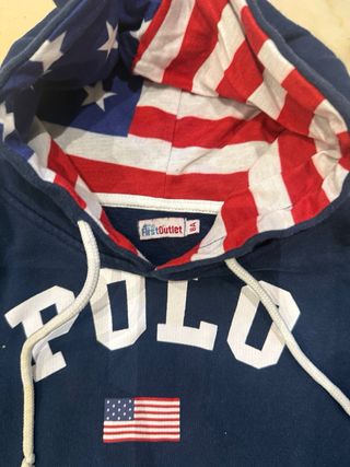 Sudadera niño azul con capucha