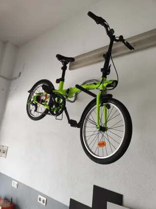Bicicleta Plegable Aluminio amarilla