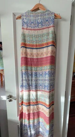 Vestido largo estampado talla única