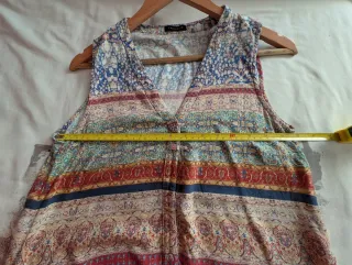 Vestido largo estampado talla única