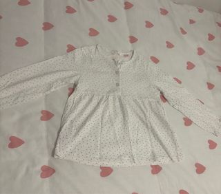 Blusa Algodón Lunares 3/4 años