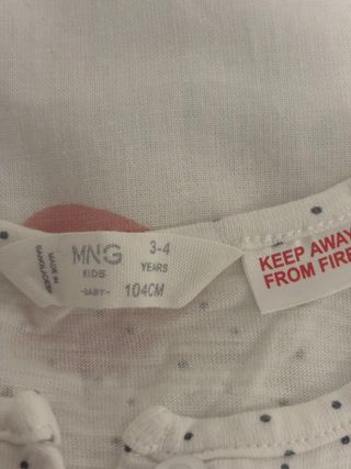 Blusa Algodón Lunares 3/4 años