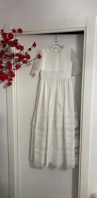Vestido de Comunión Aire Barcelona Blanco Talla...