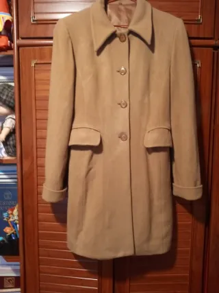 Abrigo El Corte Inglés Talla 40 Beige