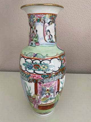 Jarrón Porcelana China Años 60