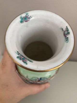 Jarrón Porcelana China Años 60