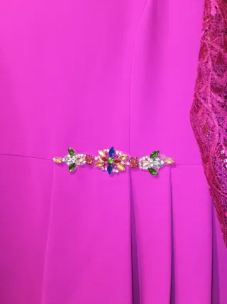 Vestido fiesta alta costura