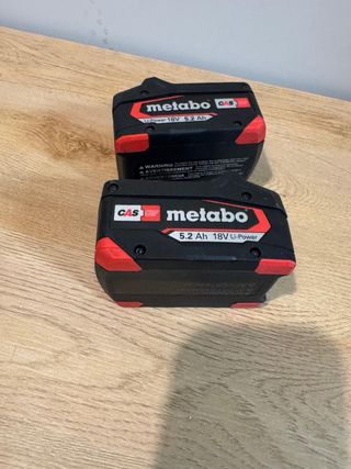 2 Baterías Metabo 18V 5.2 Ah Li-Power CAS