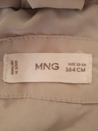 Chaleco Mango Beige Talla 13 a 14 años