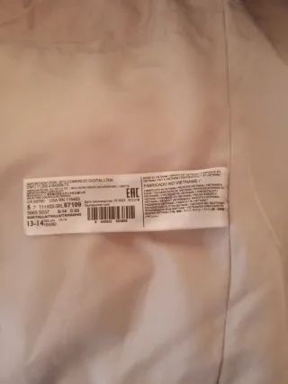 Chaleco Mango Beige Talla 13 a 14 años