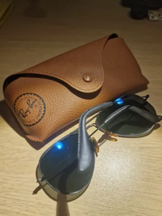 Gafas Ray-Ban Aviator Polarizadas Black Metal.