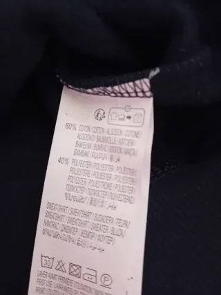 Felpa blu con scritta Yokohama University