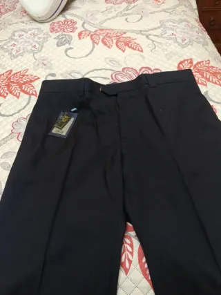 Pantalón de vestir azul marino hombre