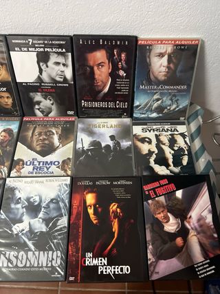 Lote 15 DVDs Varios Géneros