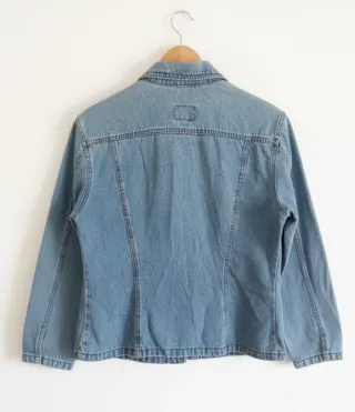 Cazadora Vaquera Estilo Retro Vintage Mangas Ancha