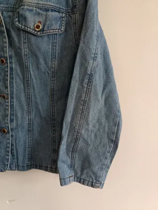 Cazadora Vaquera Estilo Retro Vintage Mangas Ancha