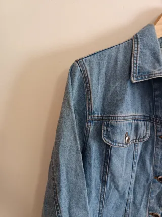 Cazadora Vaquera Estilo Retro Vintage Mangas Ancha